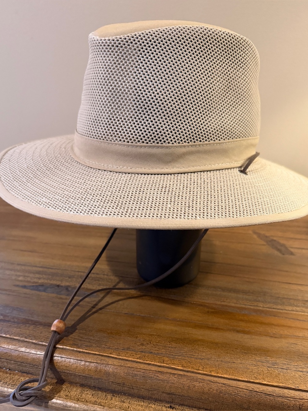 Henschel Hat Co Aussie Breezer Mesh Safari Sun Hat Khaki Beige Men's XL Made USA